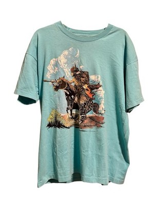 Native American Warrior Horse Graphic Tee Shirt XL VTG Fruit Of The Loom 1991