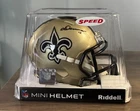 CHRIS OLAVE - AUTOGRAPHED SPEED MINI HELMET - BECKETT COA WU64194