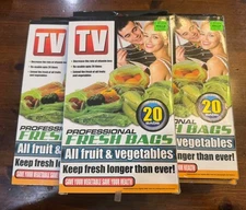 Lot Of 11 Professional Green Bags Keep Fresh 20 Reusable Bags Discontinued Boxes