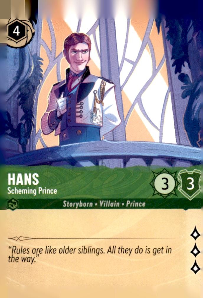 Hans - Scheming Prince 78/204 Rare The First Chapter Lorcana Near Mint
