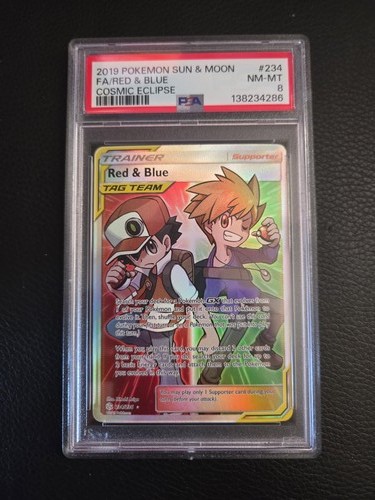 Red & Blue graded PSA 8 for sale on eBay