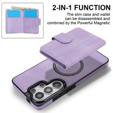 For Samsung Galaxy S25 S26 Ultra Detachable 2-in-1 Magnetic Card Wallet Case