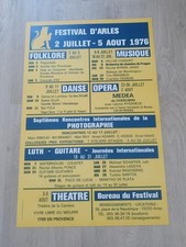 FESTIVAL ARLES 1976 POSTER  MAN RAY ANSEL ADAMS  PACO DE LUCIA  Rare Original 2