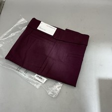 New Liz Claiborne Womens Lisa Straight Leg Mid-Rise Pull On Pants Size Size 14