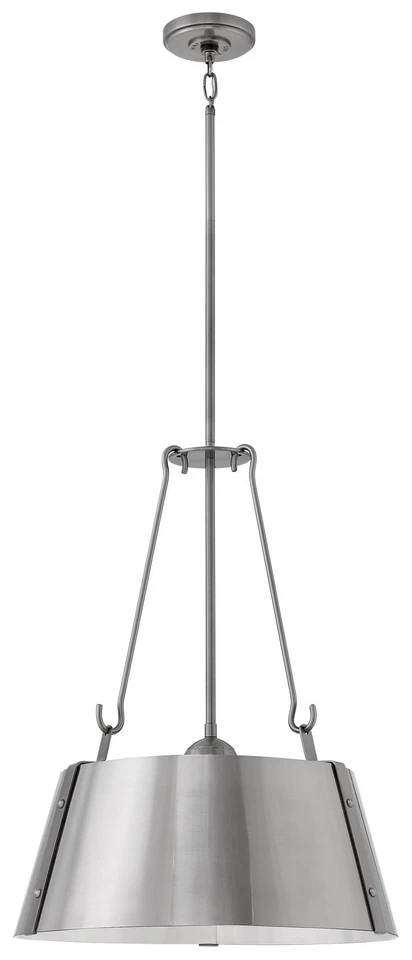 Colgante Hinkley Lighting 3395 Cartwright de latón 3 luces 19-1/2" W Foto 3 de 4