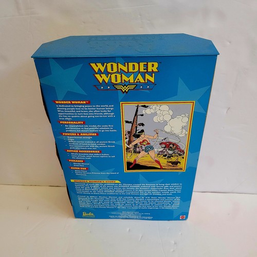 Barbie As Wonder Woman 1999 Edición Coleccionista De Colección, Muñeca Rara, Nueva en Caja - Imagen 6 de 7