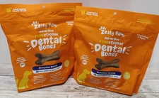 2 X Zesty Paws~ All-in-One Functional Dental Bones~ For Dogs~ All Ages~ Cinnamon