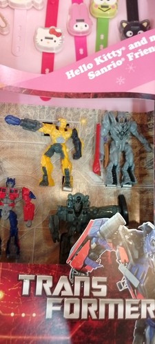 Sanrio Hello Kitty Watch & Transformers Toy Happy Meal Display POP 2010 - Picture 8 of 17