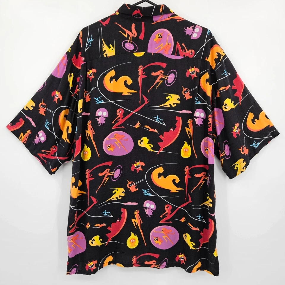 Reyn Spooner x Disney Pixar Incredibles 2 вискозы гавайская рубашка мужчин большой РЕДКАЯ - Изображение 2 из 4