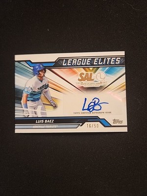 2025 Topps Pro Debut League Elites Auto Luis Baez Astros #'d 16/50