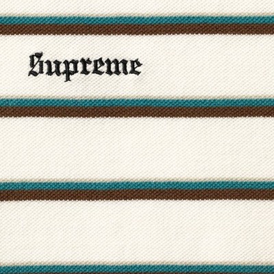トップス Supreme Washed Stripe Polo navy s-l1200.jpg