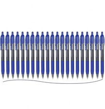 EYEYE G-103 Retractable 0.5mm Gel Pens, 20 Pack Extra Fine Point Blue Ink Pens