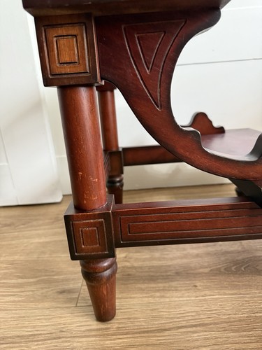 Vintage Bombay Company Solid Cherry Bedside Library Steps 17"L x 16"D x 16H" - Picture 3 of 16