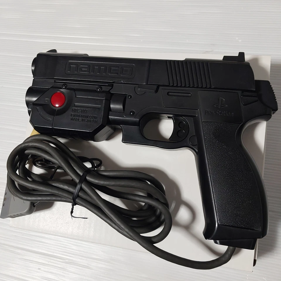 Gunbullet + 2 Guncon For PlayStation PS1 Namco NPC-103 Tested Import Japan - Image 2 of 4