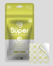 The Super Patch Company Boost 30 Patches - Drug Free All Day Energy Patches 