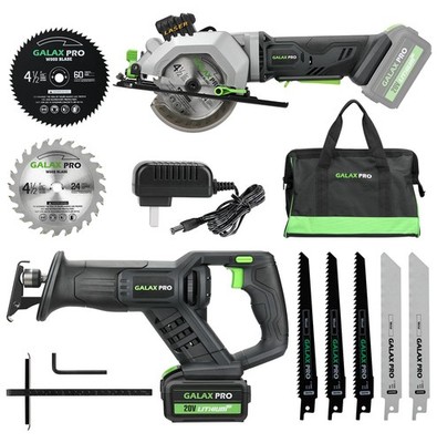 Cordless Circular Reciprocating Saw Combo Kit 4.0Ah Battery GALAX PRO 1pcs
