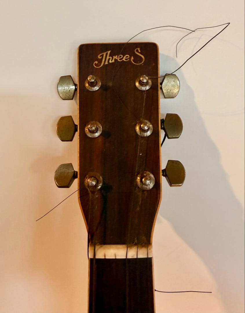SUZUKI Three S SAE‑25 Natural Acoustic Guitar Japan Vintage w