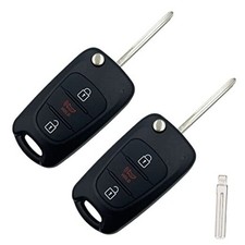 Replacement Flip Folding Smart Keyless Entry Remote Control Key Fob Case 2 pcs