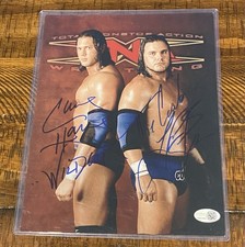 TNA Wrestling 8x10 Signed By AMW James Storm & Chris Harris JSA Certified