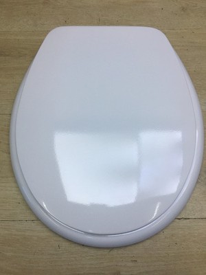 Roca Lucerna A801099004 Toilettensitz, mit verchromten Scharnieren, Weiß, I34296