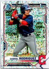 2021 Bowman Chrome Prospects Gabriel Rodriguez #BCP-180 Speckle Refractor /299