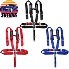 New 3inch 5 Point Safety Racing Harness Seat Belt Quick Release Padding ATV UTV