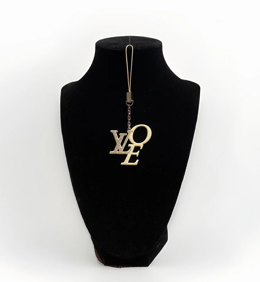 Louis Vuitton Bijoux Fantasie That's Love Cristales de Swarovski LV Bolso Teléfono Dije Foto 2 de 4