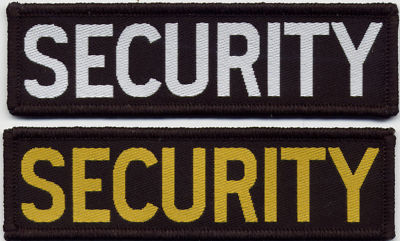 Sicherheit gewebtes Abzeichen Aufnäher 9,8 cm x 2,8 cm