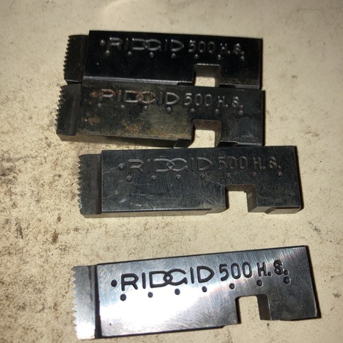 Ridgid Pack of (4) 3/8”INCH Pipe Dies For 500 Mono Heads High Speed 50710 NOS - Picture 5 of 6