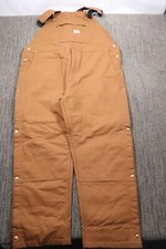 Carhartt Loose Fit Duck Canvas Bib Overalls Insulated Men's XL 46x30 106672