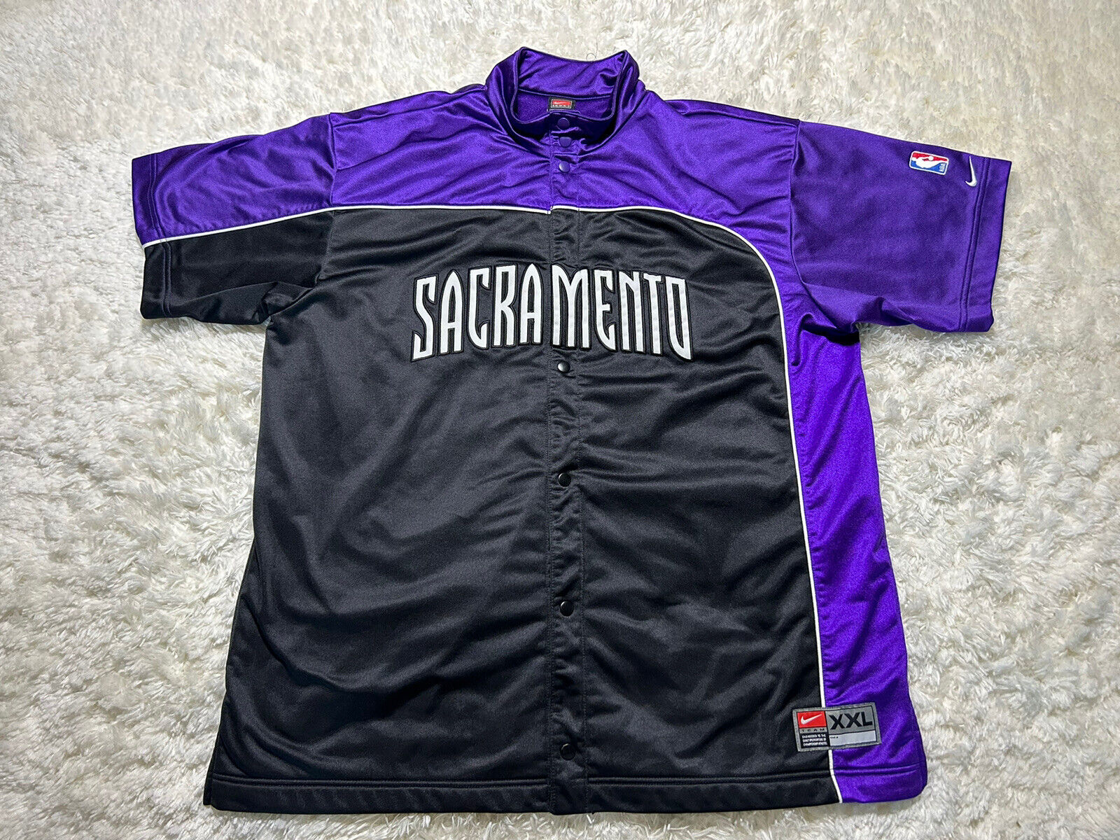 NBA, Shirts, Sacramento Kings Jersey Purple Black Xl