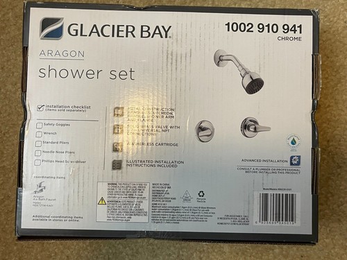 Glacier Bay HD833X-0101 Rubinetto doccia cromato 2 maniglie 1 spruzzo (valvola inclusa) 1 - Foto 6 di 8