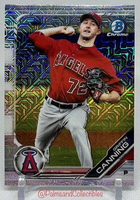 2019 GRIFFEN CANNING Bowman Chrome Prospects BCP48 Mega Box MOJO REFRACTOR QTY