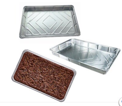 20 x Foil Baking Trays Large Tray Bake Containers Aluminium Disposable 12