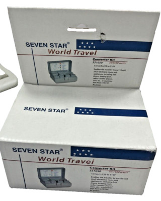 Seven Star World Travel Converter Kit #SS-1650 In Original Box