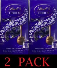 2x NEW Lindt Lindor DARK CHOCOLATE Truffles 5.1 oz Bag - FREE SHIP - 2 PACK