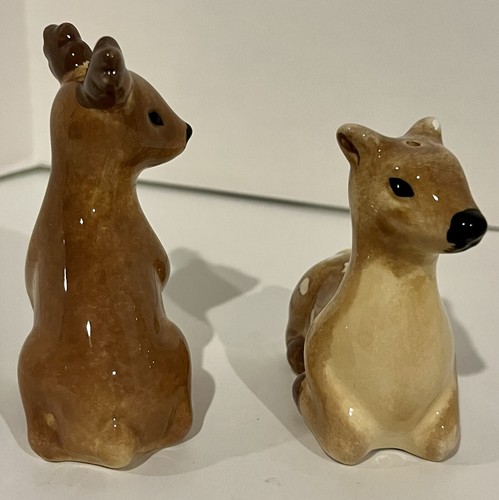 Limited Edition 2014 Better Homes & Gardens Deer Ceramic Salt Pepper Shakers - Picture 3 of 7