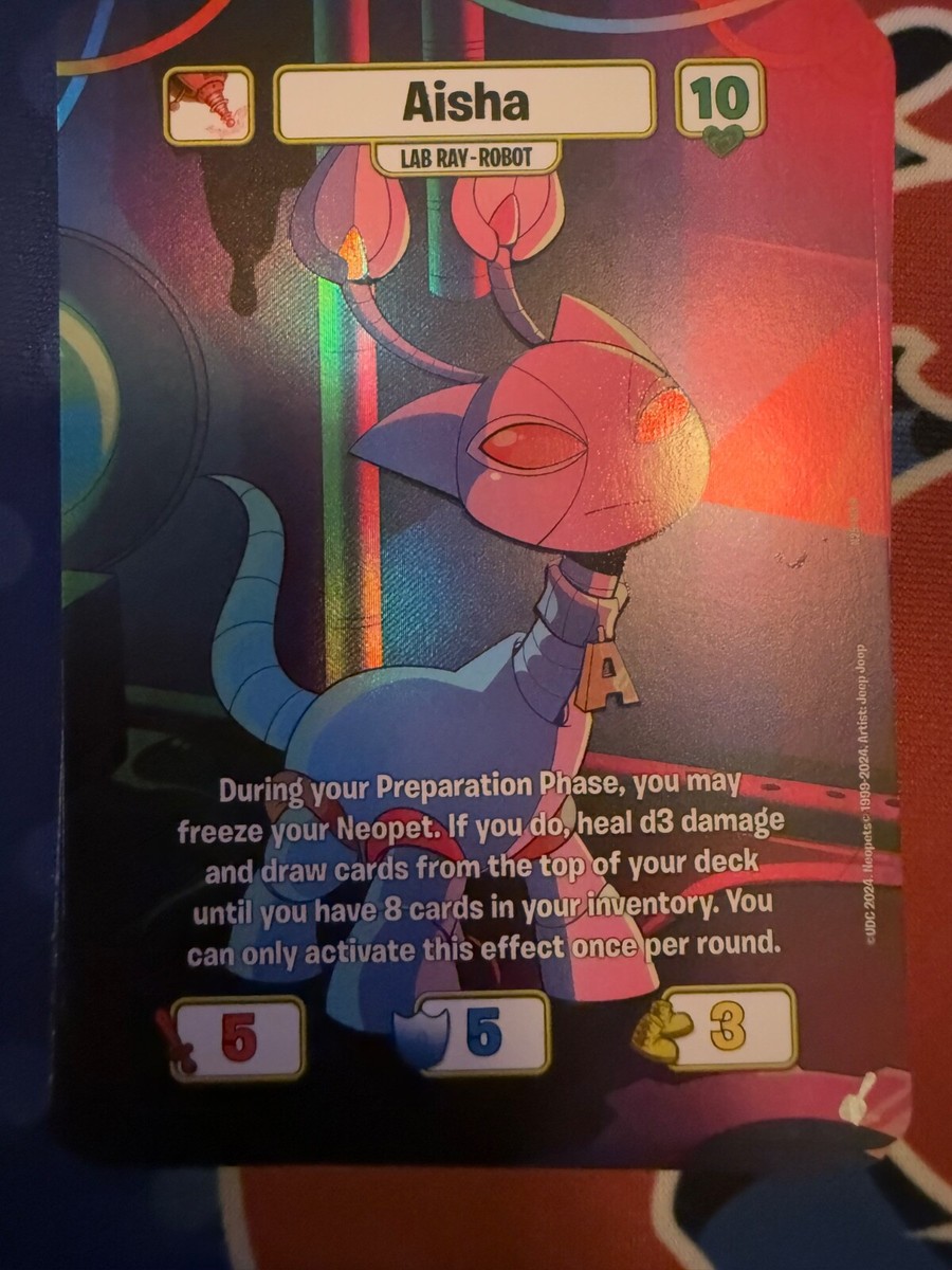 Neopets Battledome TCG 25th Anniversary Robot Aisha | eBay