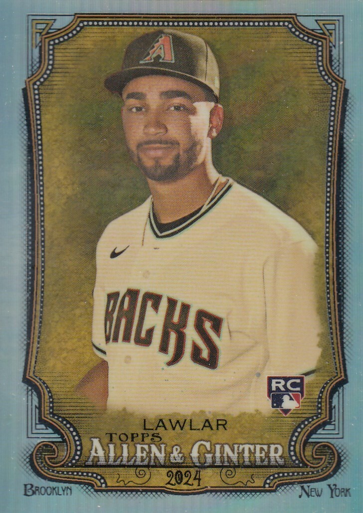 JORDAN LAWLAR TOPPS ALLEN & GINTER ROOKIE CHROME REFRACTOR RC #99 2024 24