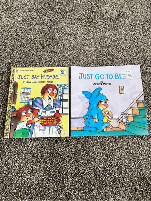 Set of 2 Mercer Mayer books- Just say Please and Just go to Bed