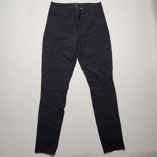 Ellie Tahari Pull On Tapered Pants Rayon Nylon Blend Women Size Medium Black H7