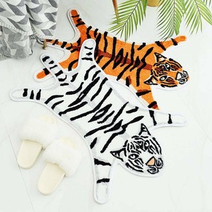 Cartoon Tiger Shape Non Slip Bathroom Rugs Shaggy Soft Bath Mat Absorbent Mats Ebay
