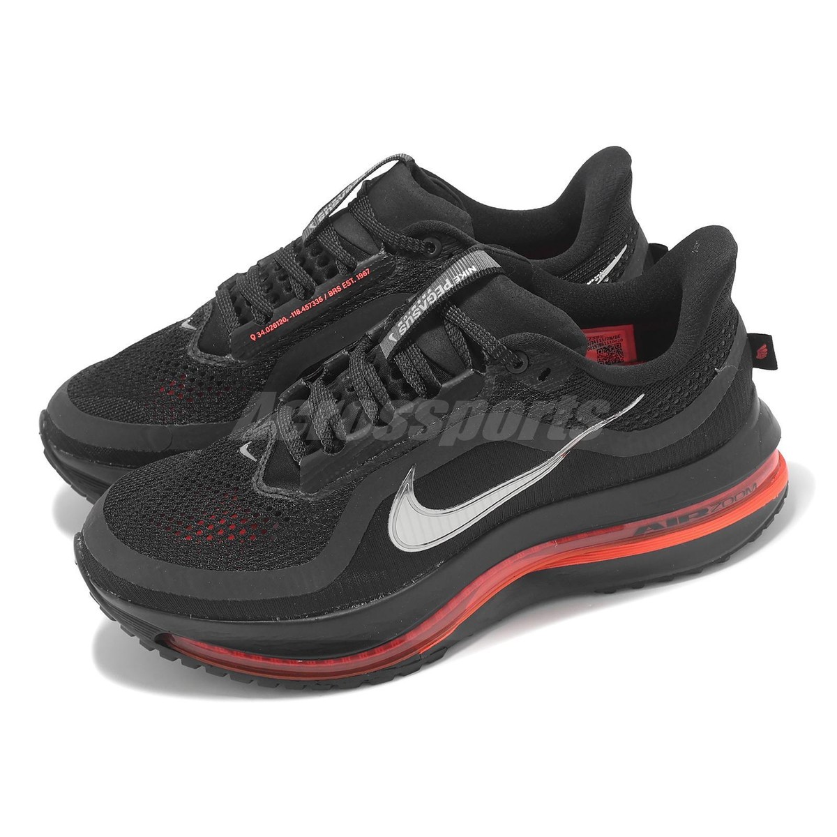 Size 6.5 - Nike Pegasus Premium Black Bright Crimson W for sale