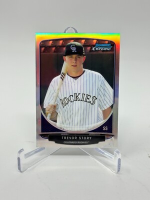 2013 Bowman Chrome Baseball Trevor Story Mini Refractor Card #CC-CRO3