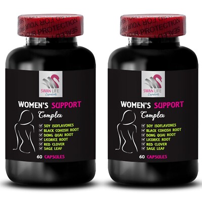 Hot Flash Relief - WOMEN'S SUPPORT COMPLEX - Red Clover Aerial Parts 2 Bottle 