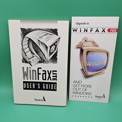 Vintage 1994 Delrina WinFax LITE 3.0 and DosFax LITE 2.1 Users Guide 1st Edition
