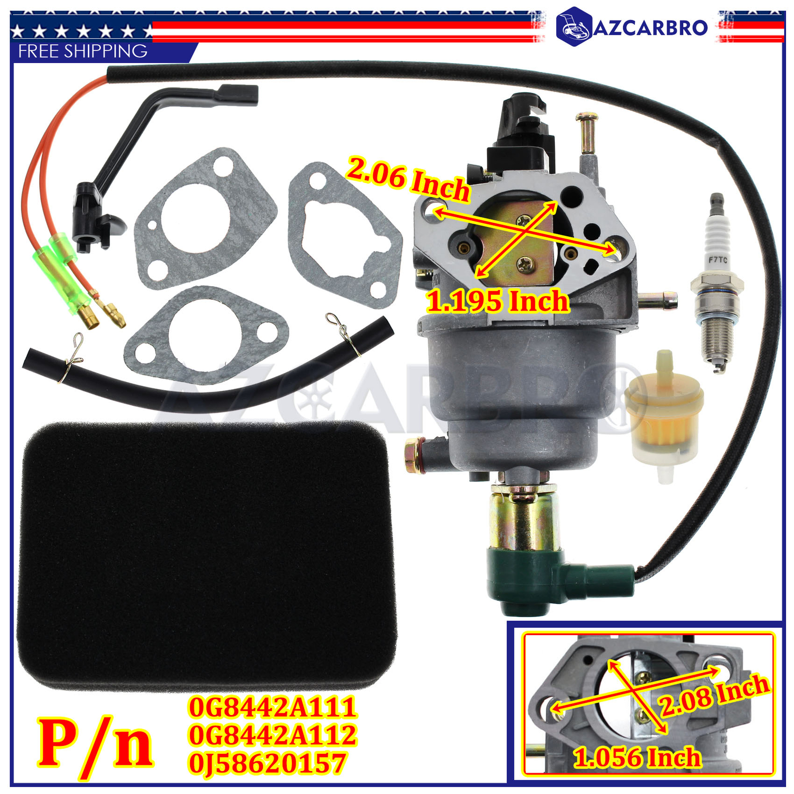 Carburetor Carb For HUAYI 140 HY140 Generator Assembly With Manual