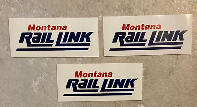 Railroad Decals (3)-Montana Rail Link (MRL) -free shipping from USA