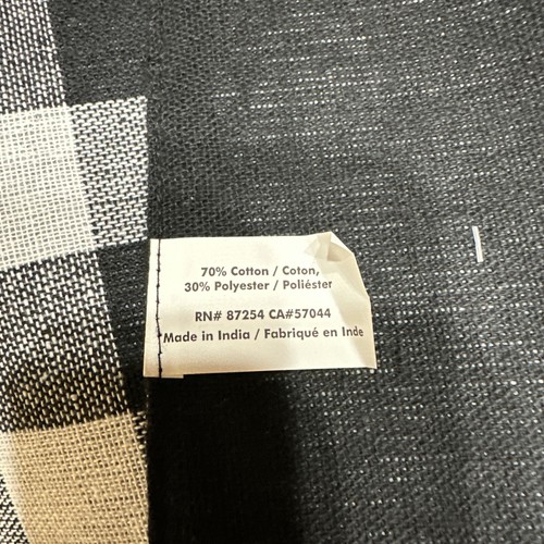 Fabric Placemat 12x18 Inch "BLACK and WHITE BUFFALO PLAID - Picture 6 of 6