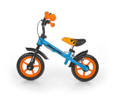 5901761121452 Milly Mally Dragon Z Hamulcem Fahrrad Stadt Stahl Schwarz, Blau, O